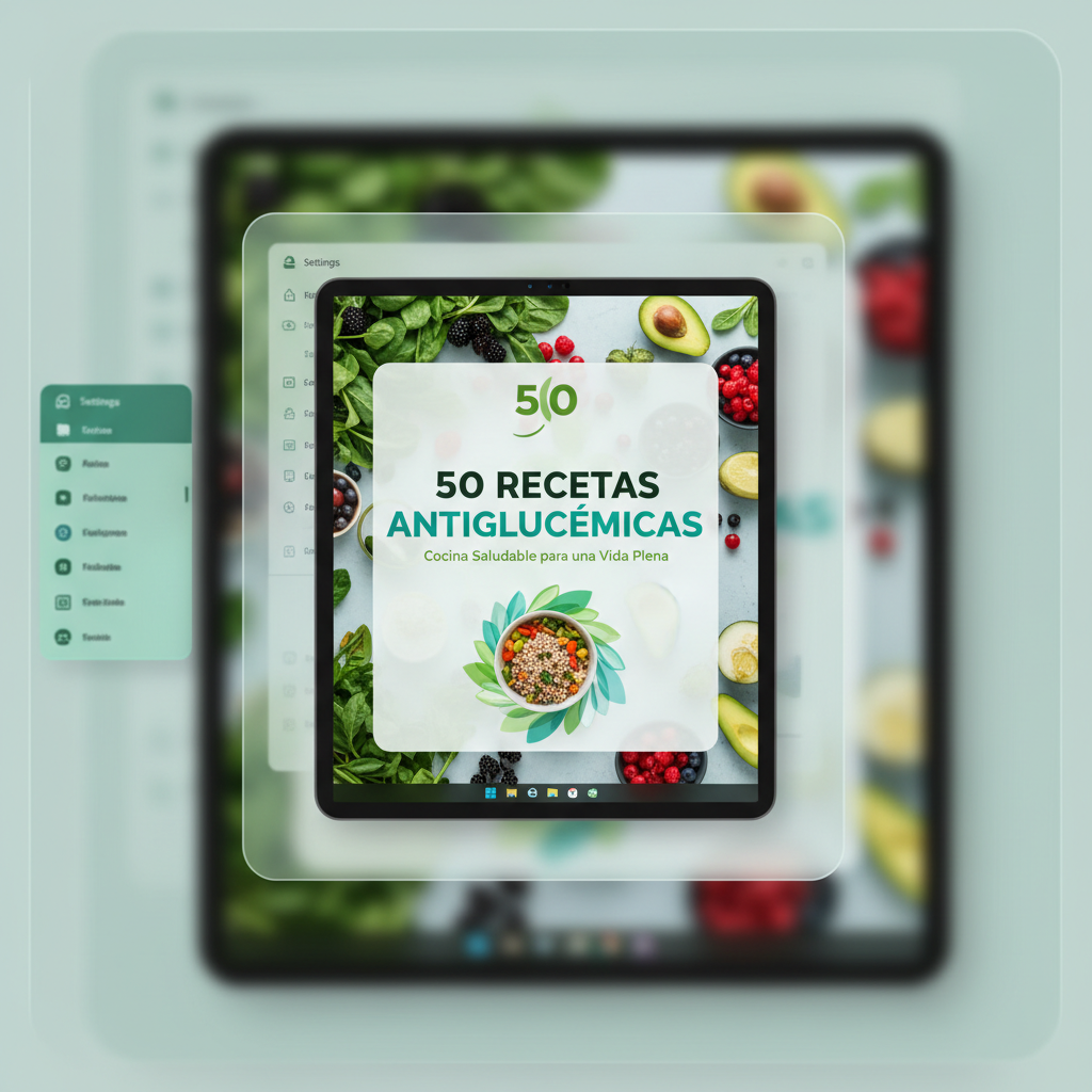 Mockup 50 Recetas Antiglucémicas