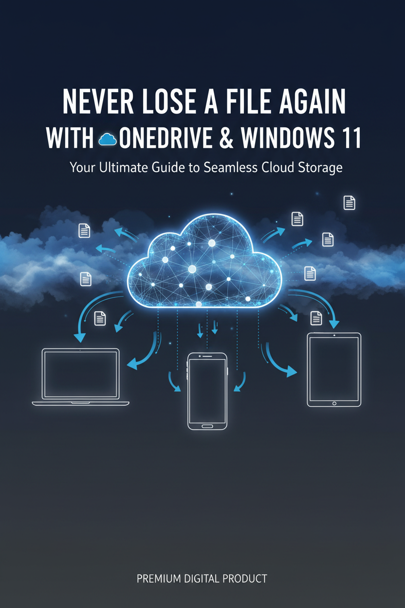Never Lose a File Again with OneDrive & Windows 11 eBook Cover