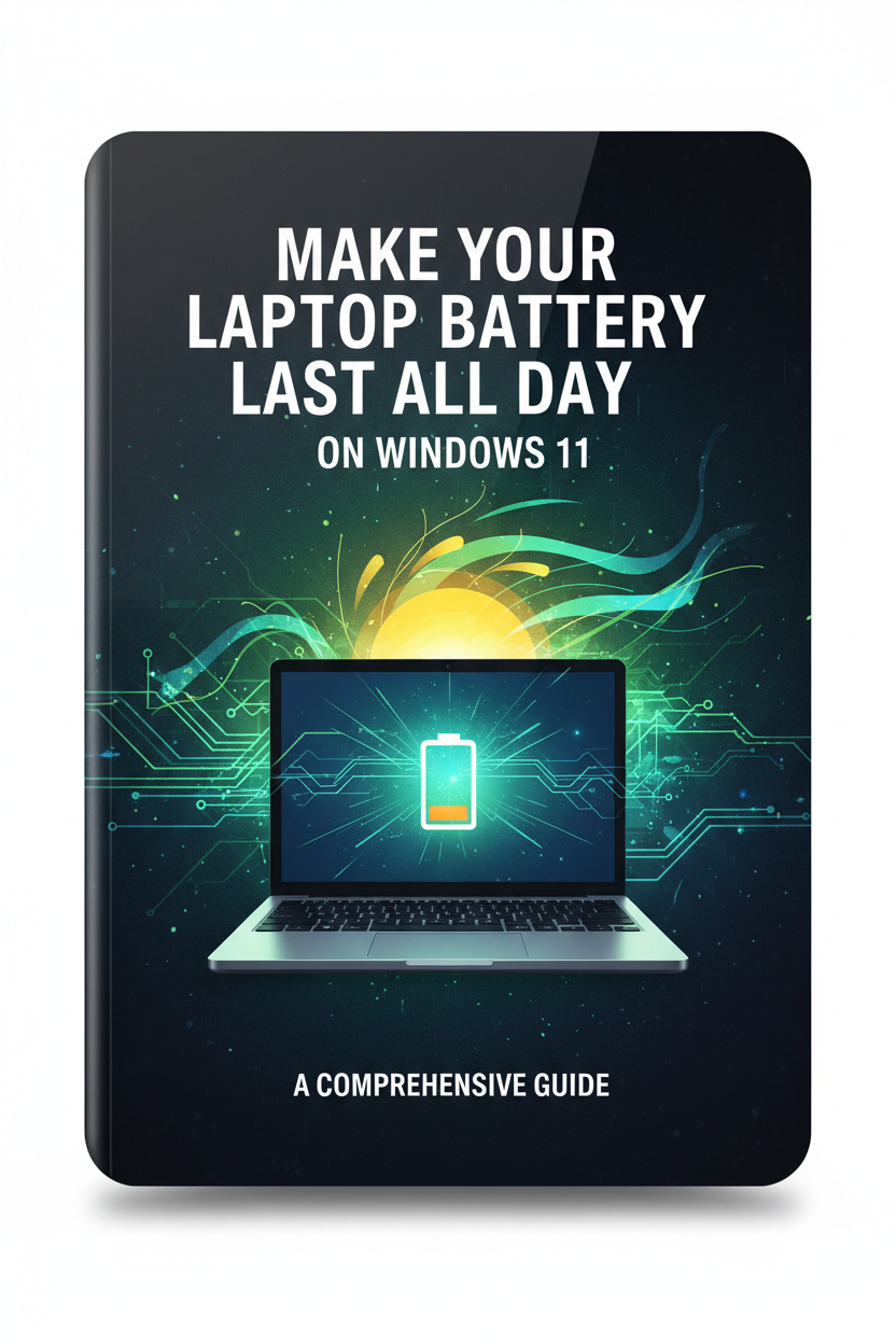 Make Your Laptop Battery Last All Day on Windows 11 eBook Cover