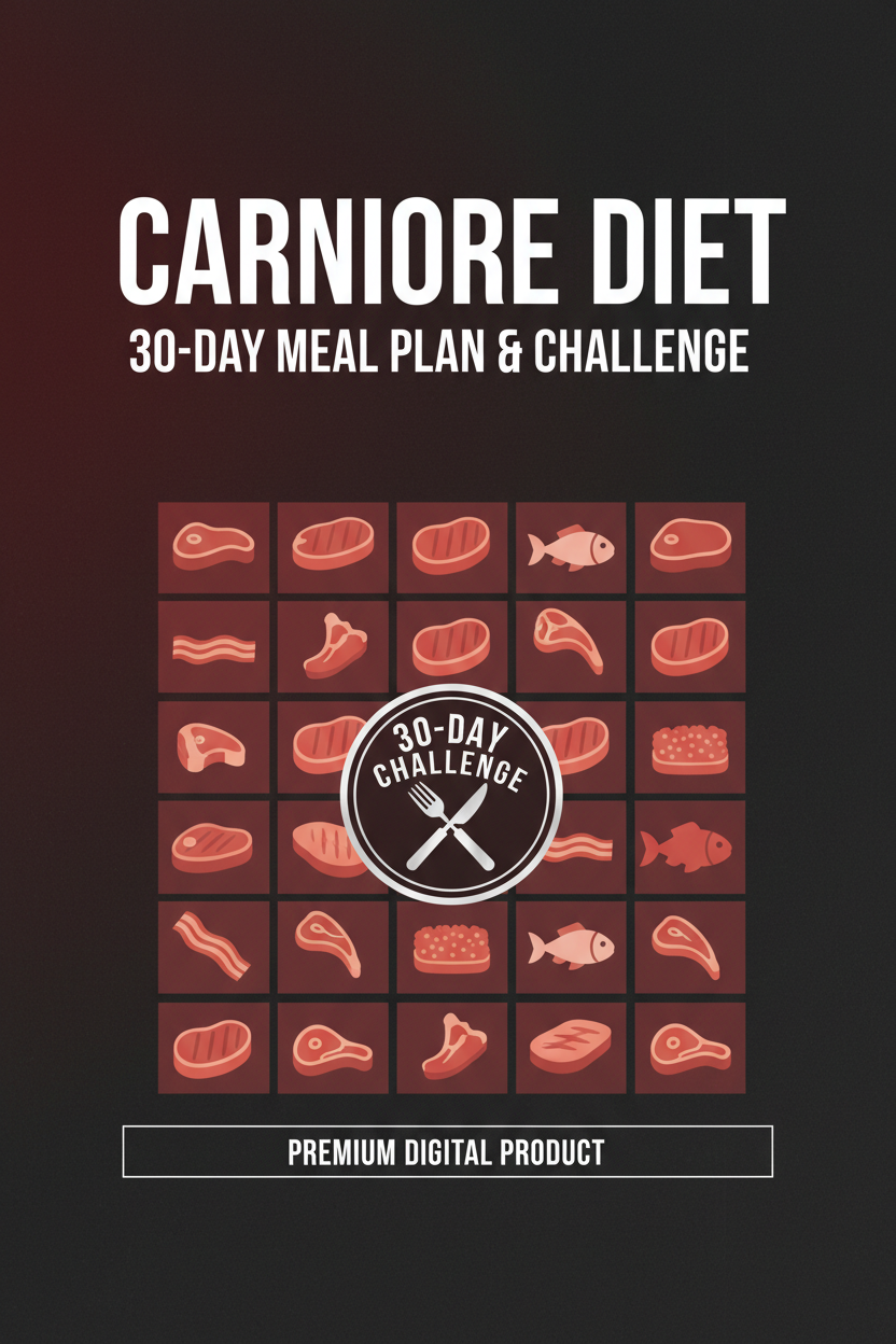 Carnivore Diet 30-Day Meal Plan & Challenge eBook Cover
