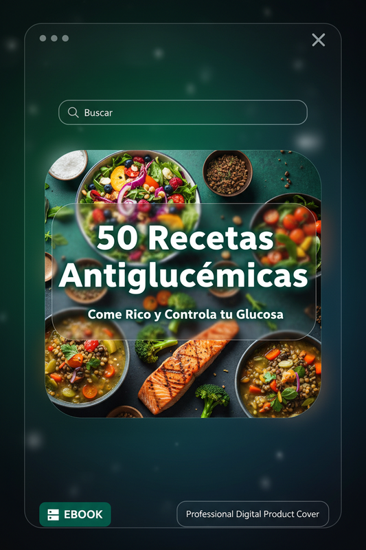 Portada 50 Recetas Antiglucémicas