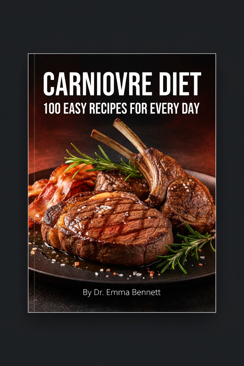 Carnivore Diet 100 Easy Recipes eBook Cover