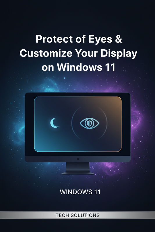 Protect Your Eyes & Customize Your Display on Windows 11 eBook Cover