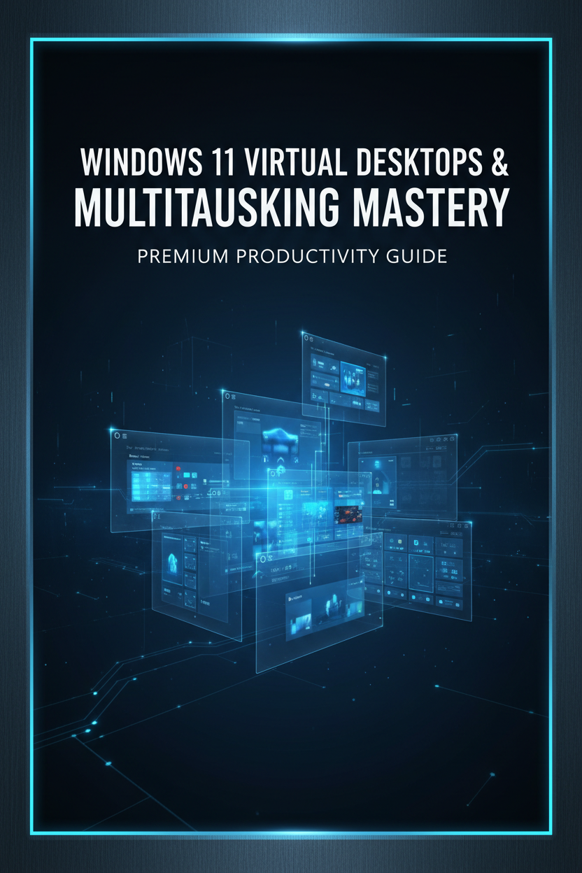 Windows 11 Virtual Desktops & Multitasking eBook Cover